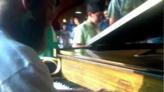 John Burns At Piano. Camp Becket Dads Weekend July 14 2012. The Becket Way.