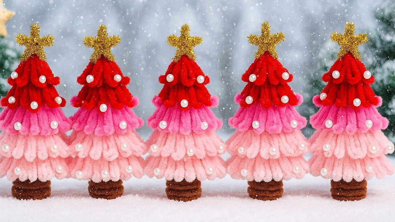 Make a MAGICAL Christmas Tree 🎄 with Pipe Cleaners | Easy DIY Craft