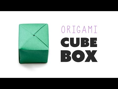 Closed Origami Cube Box Instructions Diy Paper Kawaii Youtube