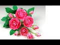 How to Make Beautiful Rose Flower with Paper - Making Newdesign Paper Flowers  - Handmade Craft