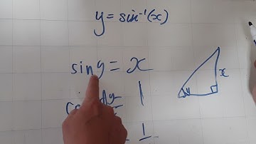 Differentiate arcsin(x) by Professor Ethan
