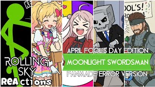 Rolling Sky Reactions April Fools Day Edition - Moonlight Swordsman Fanmade Error Soundtrack