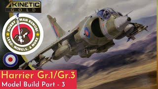 Plastic Scale Model Build - Kinetic Harrier Gr.1 1/48 - Part 3,  Fuselage work, Dry-fitting, Gluing.