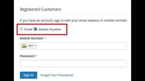 Login with Mobile Number - Sparsh Magento 2 Extension