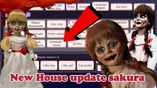 There's a secret place hiding horror annabelle house in Sakura School Simulator #horror