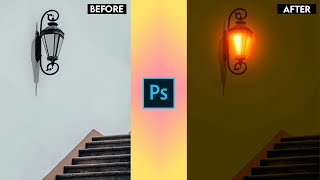 How to add glow effect in adobe photoshop. Glowing effect tutorial.