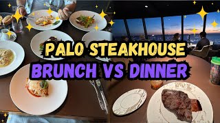 Palo Steakhouse Brunch VS Palo Steakhouse Dinner Disney Wish Cruise Ship 2025
