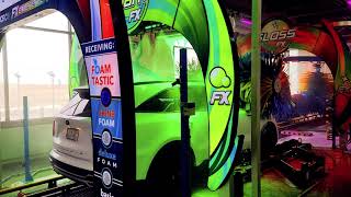 Foam Carwash Express Tunnel Presoak, High -Pressure Blasters & Tri-Foam Tour