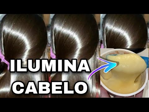 CABELO LISO ILUMINADO, MUITO BRILHOSO, BOTOX CASEIRO REGENERADOR FÁCIL!