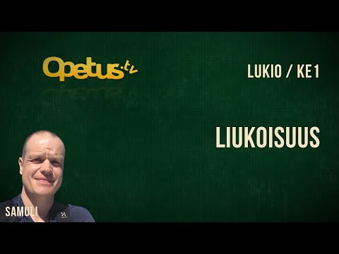 Video: Kuinka Määritetään Liukoisuus