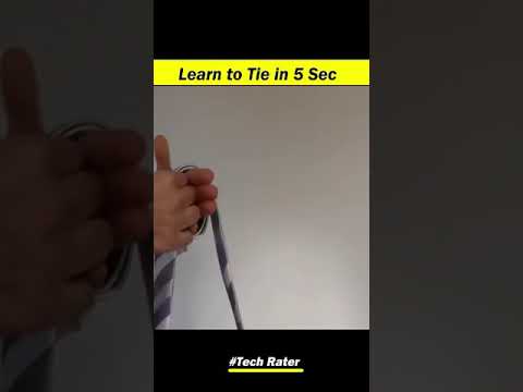Learn to tie a tie in 5 seconds 