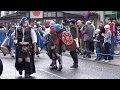 1689 Pass of Killiecrankie Jacobite re-enactment in Pitlochry town centre, Scotland, July 2017