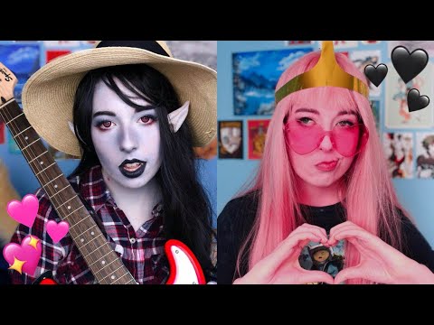 ????Marceline and Bubblegum Cosplay makeup tutorial???? #adventuretime