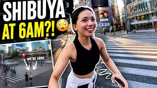 Shibuya at 6AM?! 😳 | We Jogged Through Tokyo Before the Crowds 🇯🇵