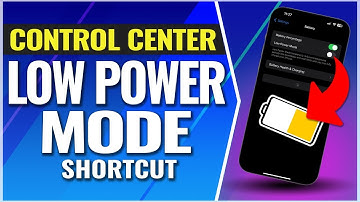 How To Add Low Power Mode to Control Center on Your iPhone