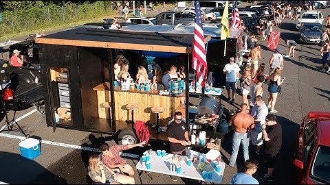 Custom Tailgate Trailer Bar At Luke Bryan