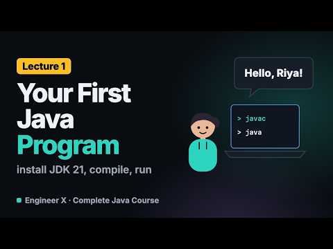 How to Install Java (JDK 21) and Run Your First Java Program | Java Course L1