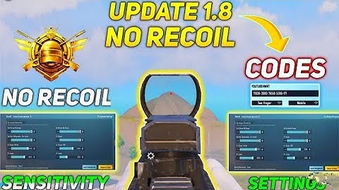 New Update 1.8.0 !! Best Sensitivity Code + Control Setting Pubg Mobile | BGMI After Update 1.8.0