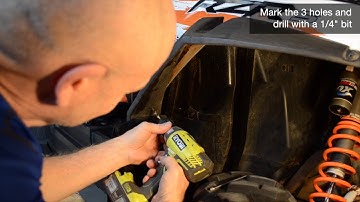 PowerMadd Front Fender Flare Extension Installed on Polaris RZR