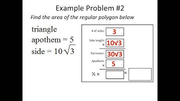 VIDEO   Area of Regular Polygon Example #2