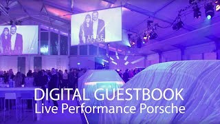 Digital Guestbook Porsche Cayenne Launch