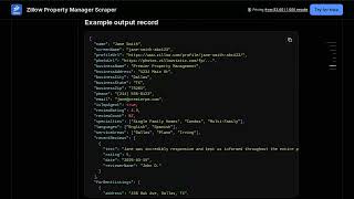Zillow Property Manager Scraper — Apify Actor Walkthrough
