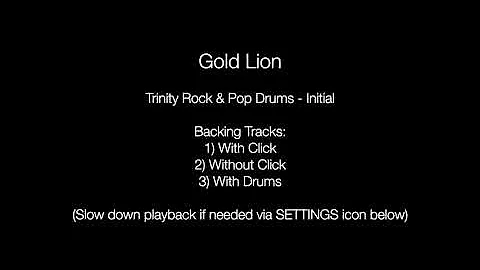 Gold Lion by Yeah Yeah Yeahs - Backing Track for Drums (Trinity Rock & Pop - Initial)