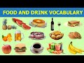 Food and drink vocabulary in English - Learn English vocabulary by topic - Food in English