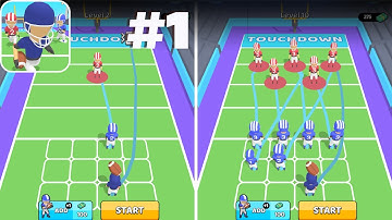 Touchdown Merge - New Release - Hyper Casual - Gameplay Walkthrough (iOS & Android)