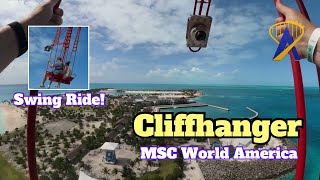POV: Swinging Off of the Edge of a Cruise Ship on Cliffhanger