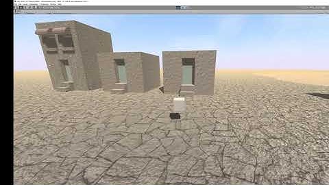Unity 3D Desert Cube Mechanics Demo