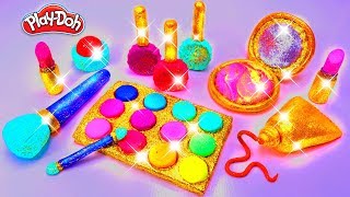 Play Doh Makeup Set How to Make Eyeshadow Lipstick 💄 Nail Polish 💅 TOP 5 2018 Fun for Kids