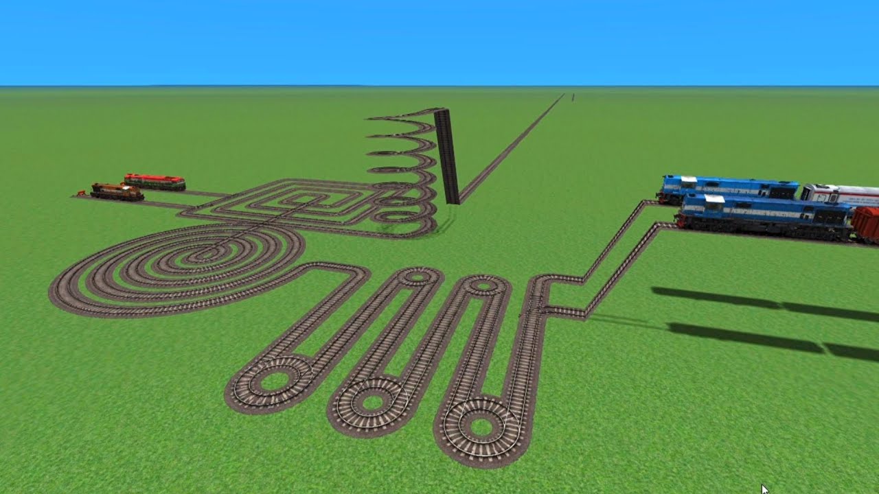 4 Indian Railways Risky Railroad Tracks // At On Bumpy Road Cross 3d Gameplay Daimond Curved