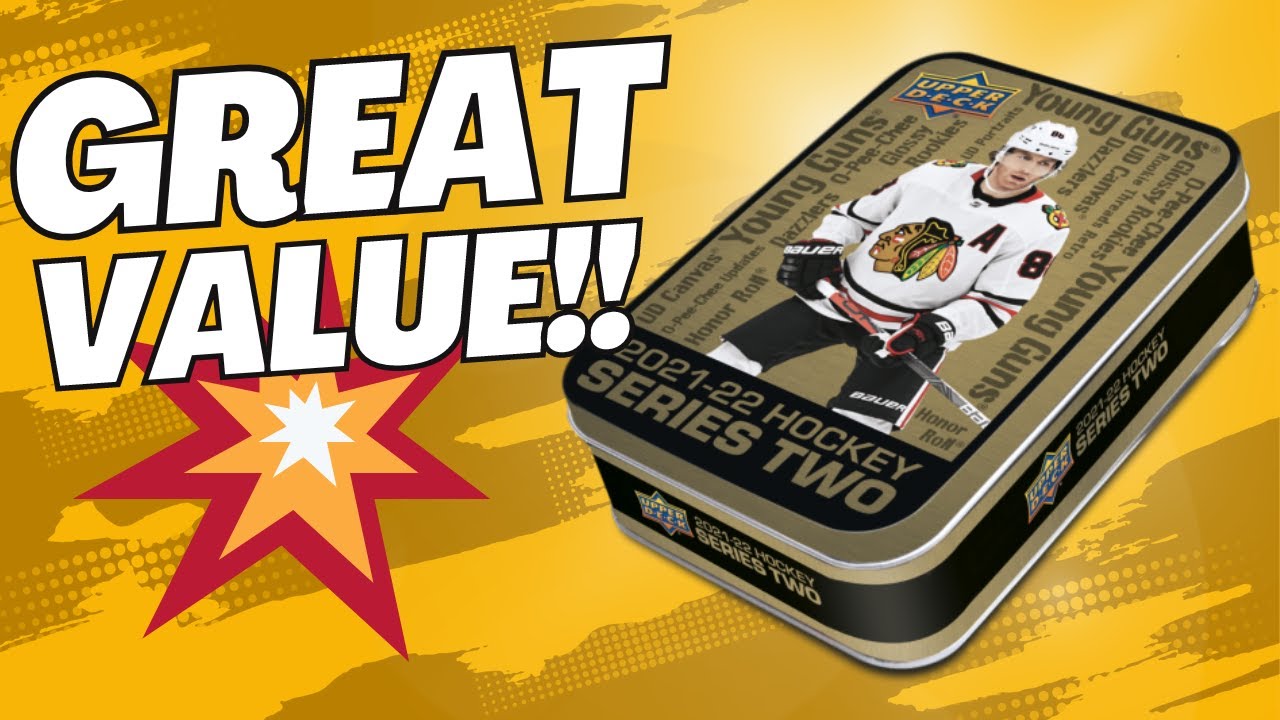HOLIDAY DEALS!! OPENING A 2021-22 UPPER DECK SERIES 2 TIN!!