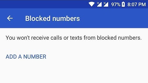 How to block numbers for incoming calls xiaomi mi a2