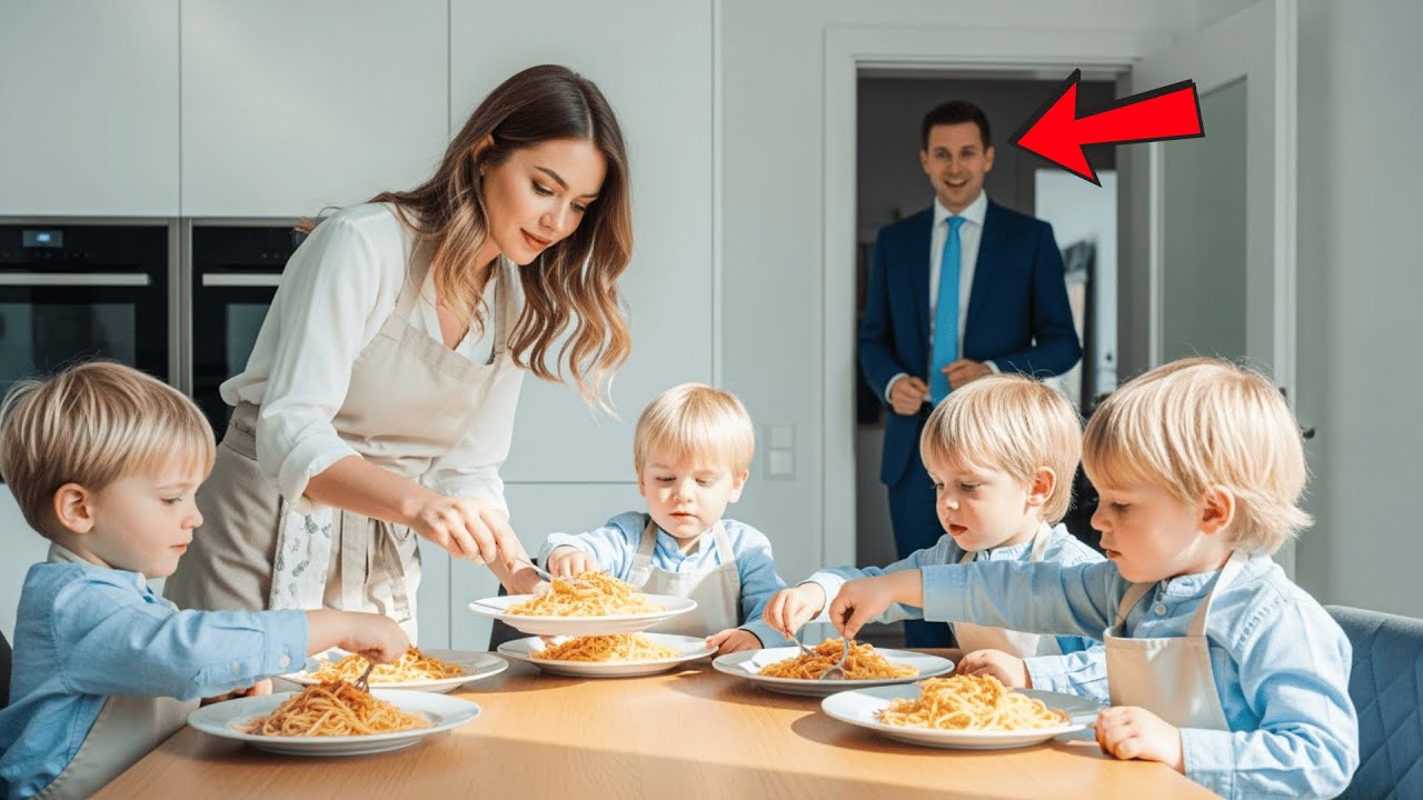 Die Vierlinge Des Millionärs Vertrieben Jede Putzfrau — Bis Ein Kindermädchen Sie Zähmte