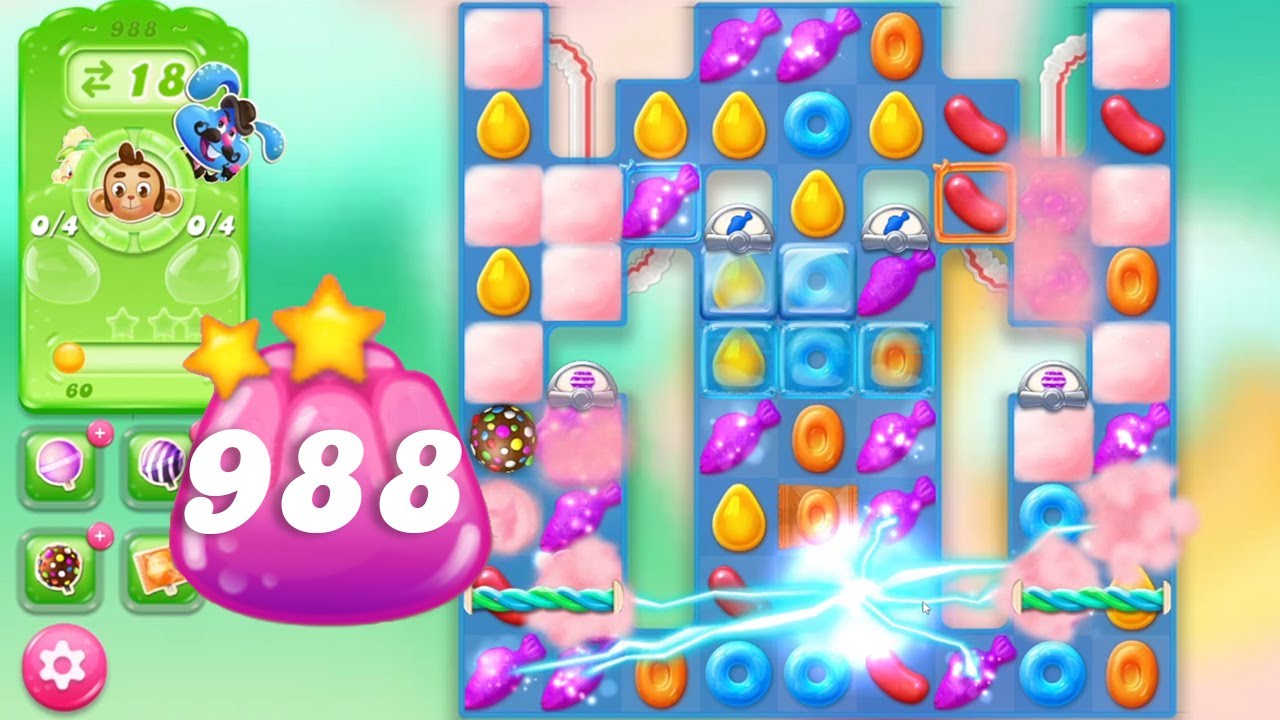 Candy Crush Jelly Saga Level 988 || 2 Stars 🌟🌟