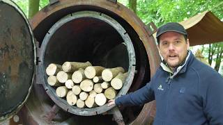 Exeter #Charcoal #kiln  - explained by Simon James, CEO of Small Woods