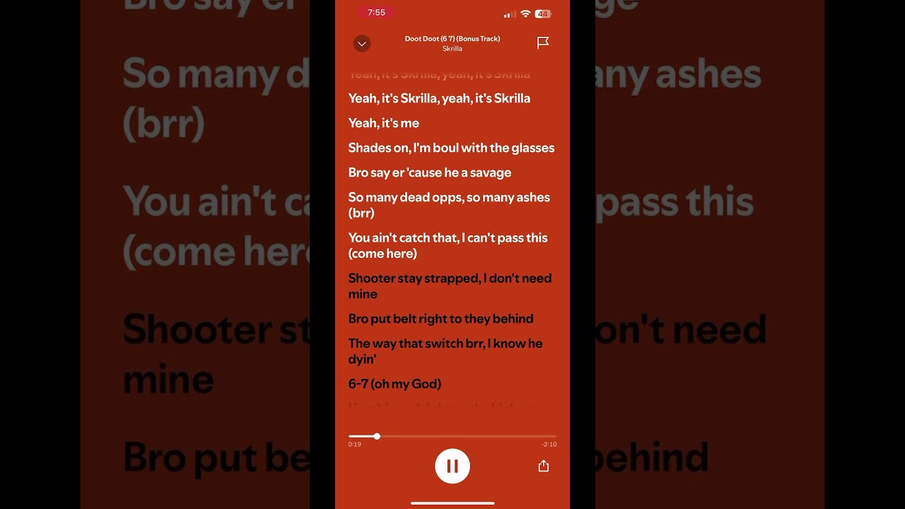 Doot 6 7 Skrilla Shorts Lyrics Fyp Viral 67 Lipsync