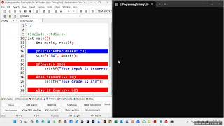 C Programming ** IF-ELSE Statement ** Switch-Case ** Part -2