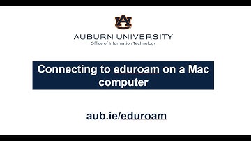 Connecting to eduroam (Mac)