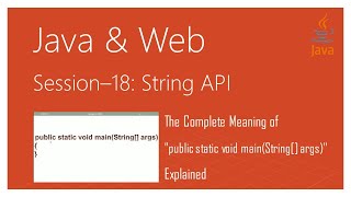 The Complete Meaning of public static void main(String[] args)  Explained