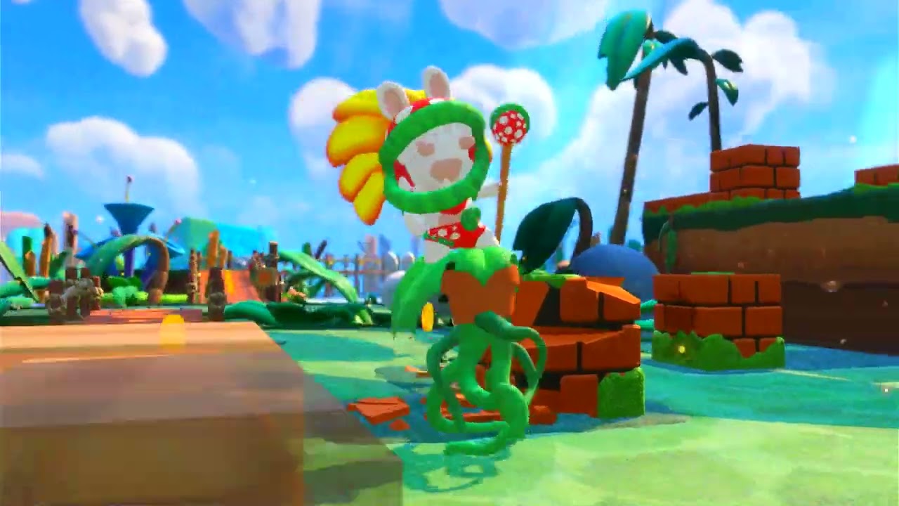 Mario + Rabbids Kingdom Battle: World 1-5 Battle 2 (Pirabbid Plant Midboss Fight)