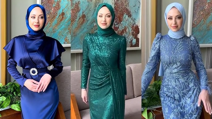 Muhteşem Güzel Nişanlık Tesettür Abiye Modelleri 2023 | Hijab Dresses For  wedding - YouTube