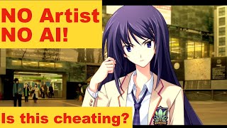 Can you make a visual novel without artist and without AI?