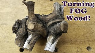 How To Turn FOG Wood!  😊 - Wood Turning