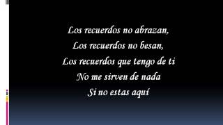 letra Los recuerdos no abrazan  Luciano Pereyra