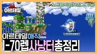 아르테일 | 건슬링거 유튜버가 말아주는 최신판 1-70레벨 사냥터 추천 및 득템 정보