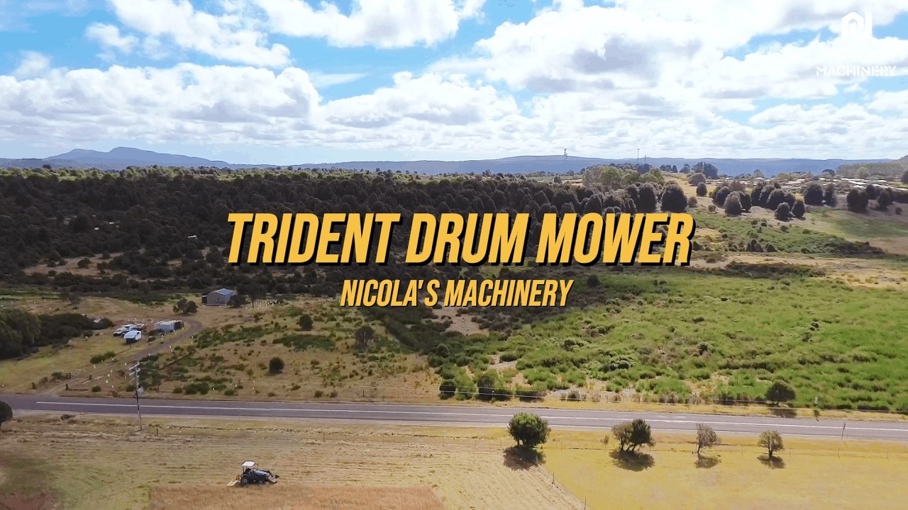 Hobby Farm & Small Acreage Tractors | Trident Drum Mower with 1.25 m Working Width