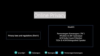 Privacy laws and regulations (Part-I)